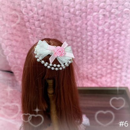 Doll Options Style Kawaii with Sweet - 8 BJD Hairclips Lace