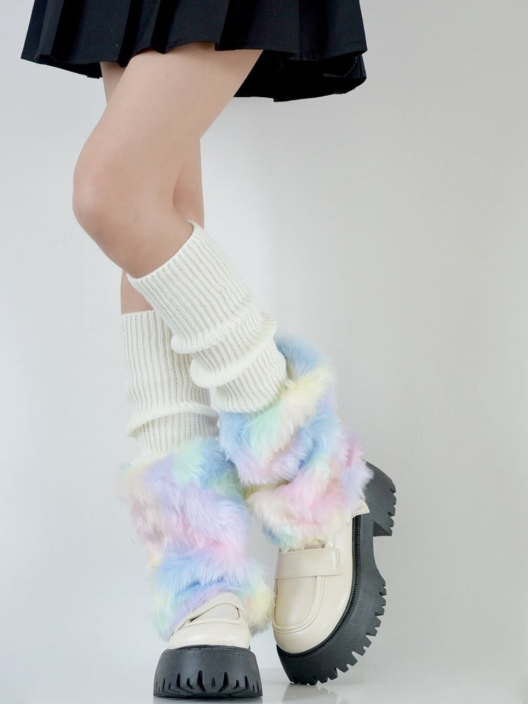 Fur 4 Y2K Warmers Plush Colors Faux Leg