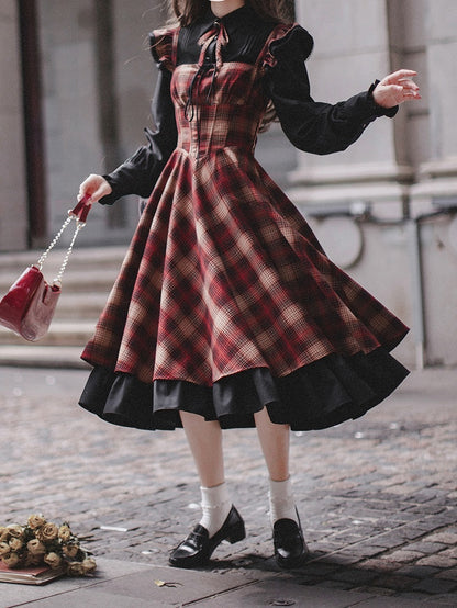 シャツ 黒 ボタン ハート型