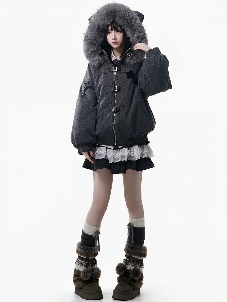 White Skirt Trim Lace Kawaii Elastic Black with Tiered Waistband