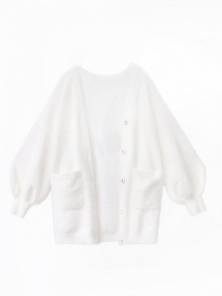 Cardigan vorne Apricot Knopfleiste