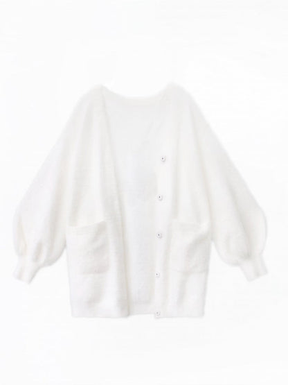 Cardigan vorne Apricot Knopfleiste