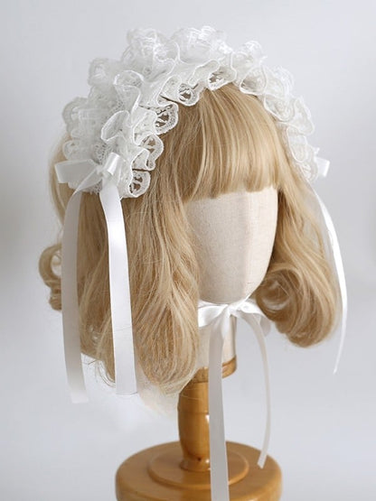 Color Details Sweet Options Ruffled Lolita Bowknot 9 Hairband