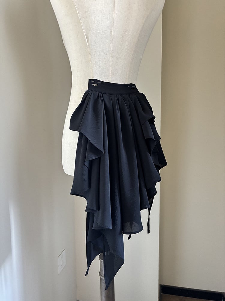 Ouji Lolita Belt Shorts High Corset Black Gothic Waist