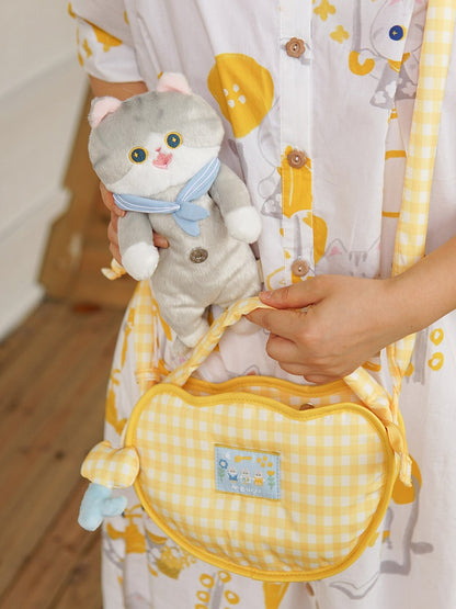 Süßes Plüschtier/Anhänger in Katzenform