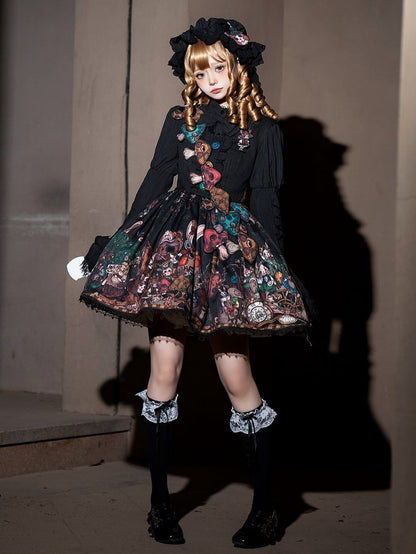 ダークロリータ マッシュルームリボン