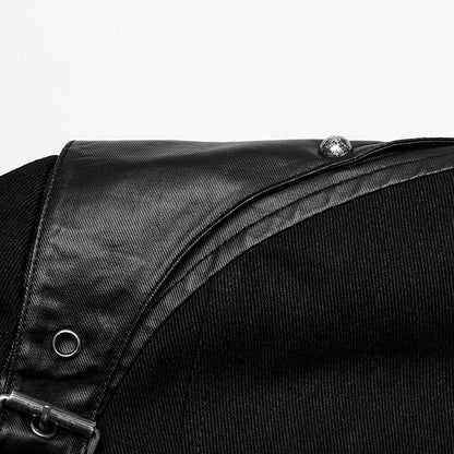 Handsome Coat Punk Men's Black