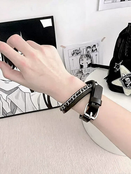 Chain Punk Wrap Bracelet