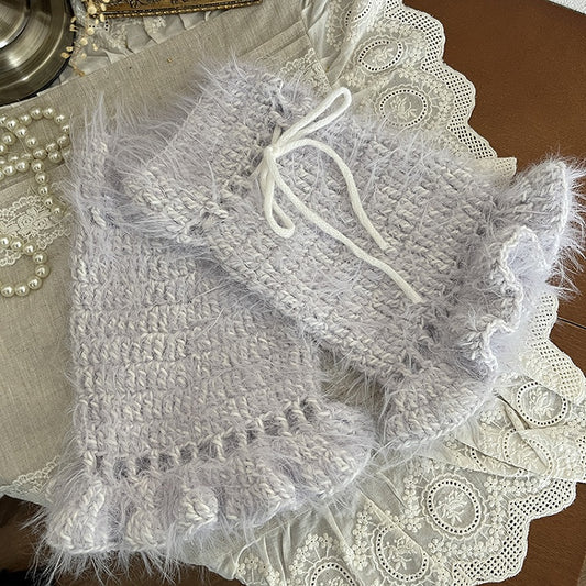 Leg Warmers Colors 5 Design Strap Plush Warm