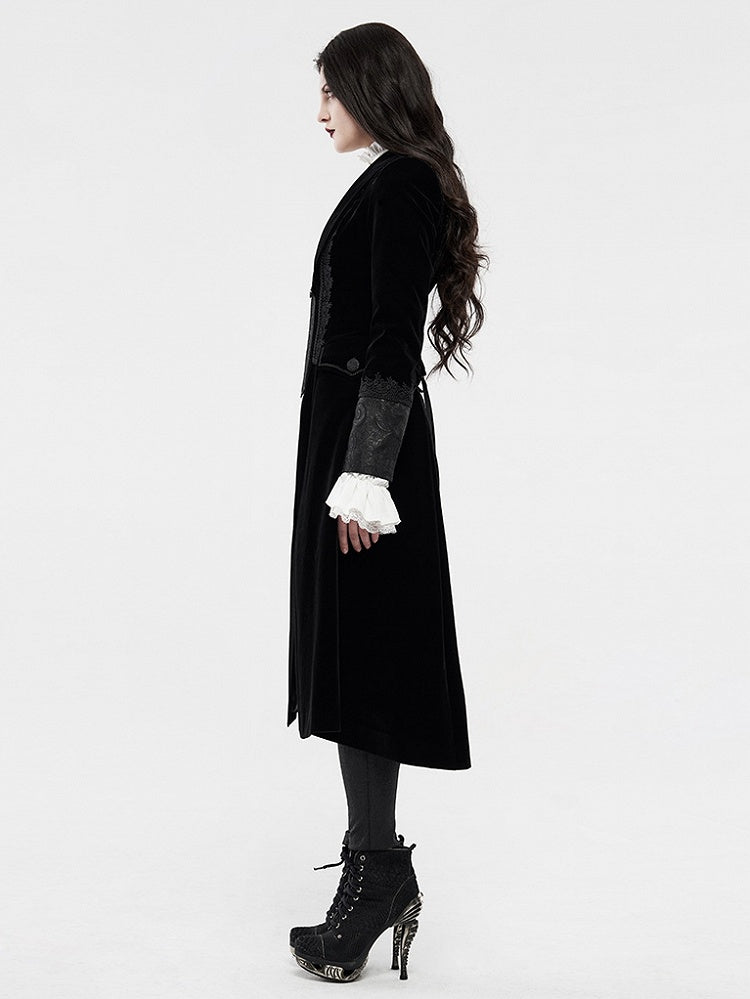 Vampire Noble Gothic Coat Black