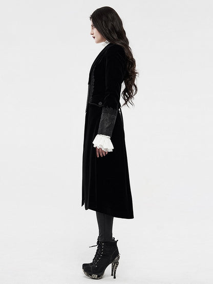 Vampire Noble Gothic Coat Black