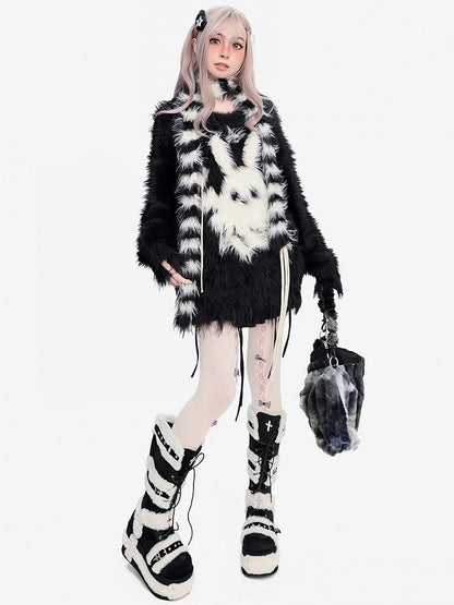 バニーゴースト ブラック ルーズセーター