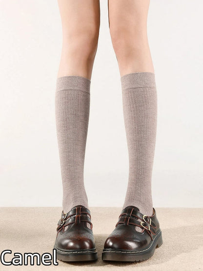 Colors) Warm Slimming Vertical Stockings Rib (6