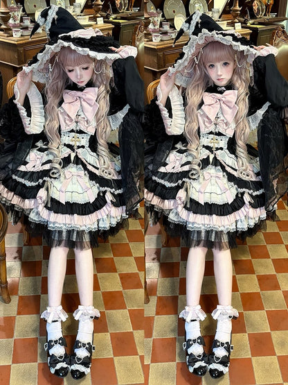 ウェッジジェーンズファッションシューズカットアウトヒールハートケイメアリージライブラックギャル