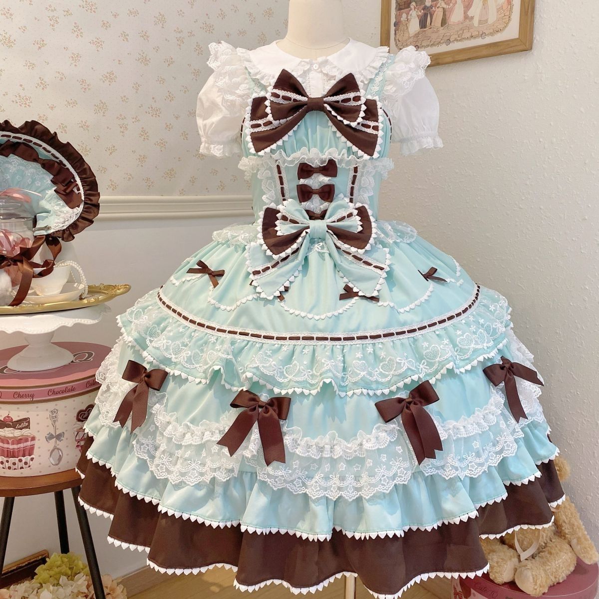 Lolita Fondant Cake JSK Suspender Dress – Sweet Summer Gown