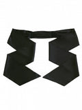 Schwarzer Taillengürtel aus Satin