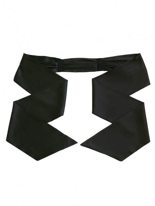 ブラックサテンウエストベルト