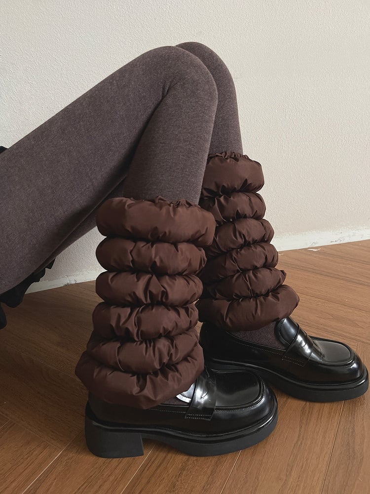 6 Puffer Design Warmers Donut-Inspired Leg Colors