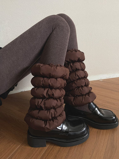 6 Puffer Design Warmers Donut-Inspired Leg Colors