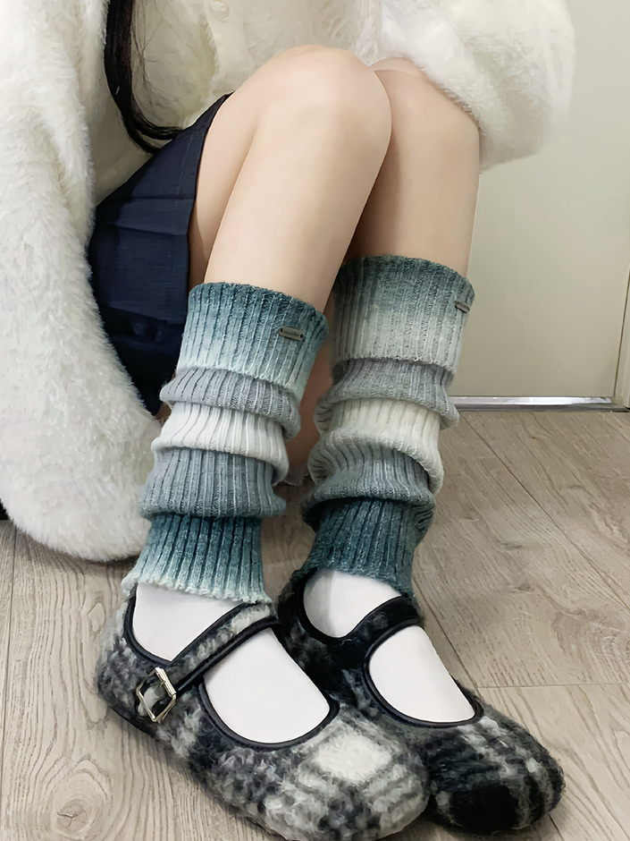 コーヒーY2Kニットレッグウォーマー