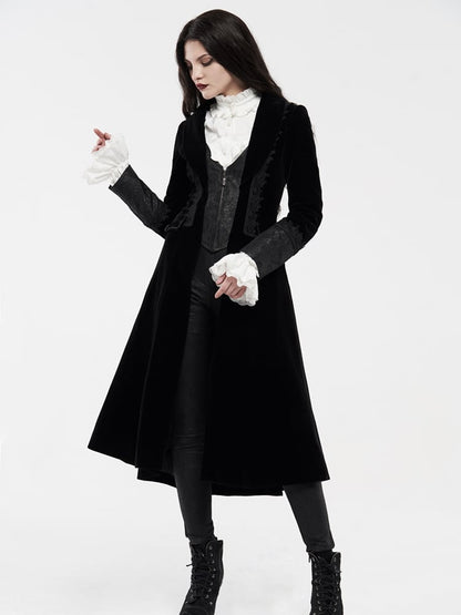Vampire Noble Gothic Coat Black