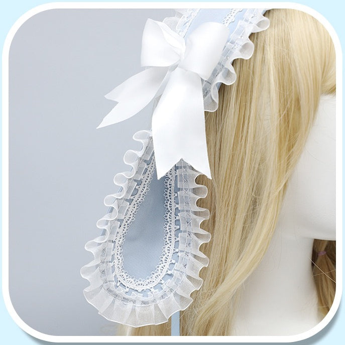 Design Details Trim Bowknot Options Color Lace Heart Bunny 4 Ear