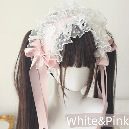 Style Sweet Hairband Ruffled 7-Color Lace