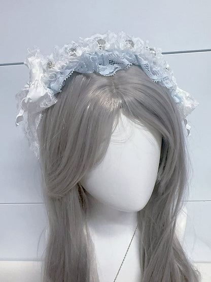 Jirai Kei Strass und Schleife Akzente Spitze KC