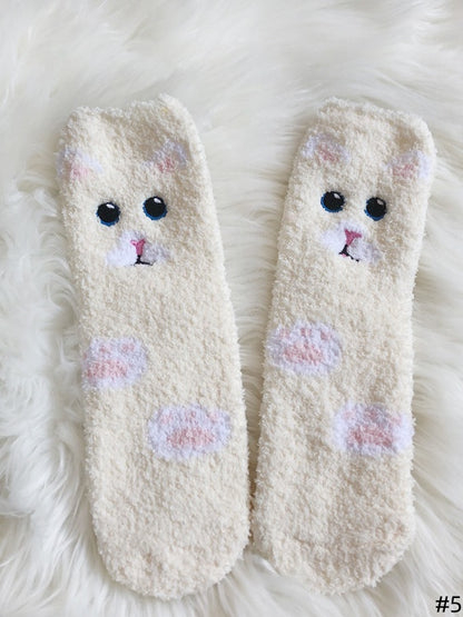 5 Options Cute Animal-Themed Warm Socks