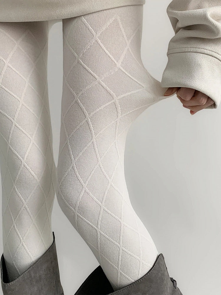 Wool-Blend Knit (5 Diamond Colors) Tights