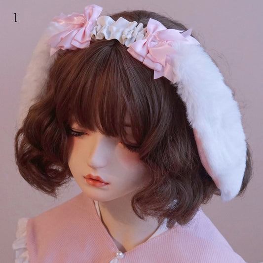 ホワイトKC 蝶結び耳ウサギの詳細