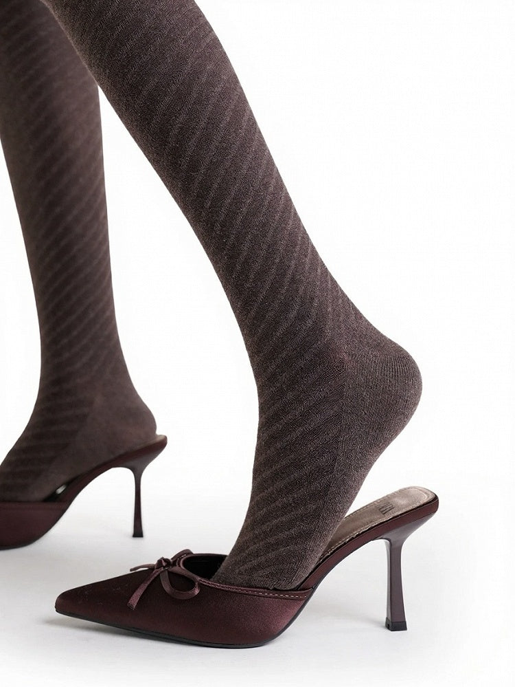 Solid Minimalist Vintage Tights - ModaSwings