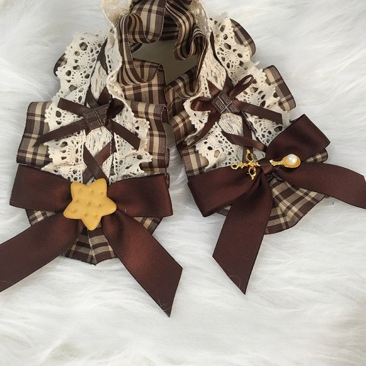 Options Ruffled Loilita 3 Color Hairband Bow Plaid Details