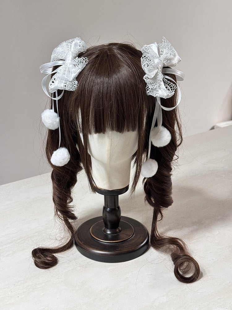 (Detachable Bows) Lolita Hairclip Set KC Multi-Color