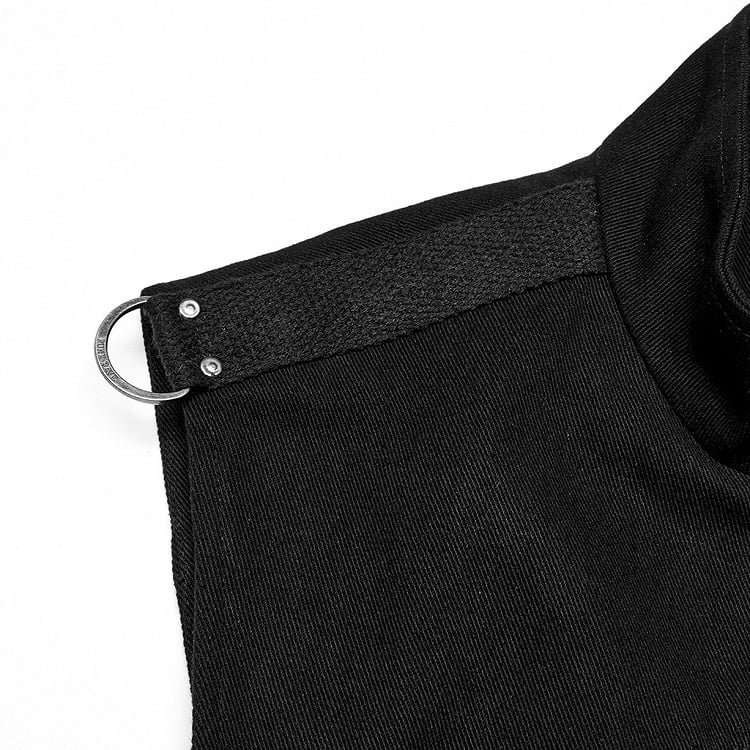 Punk Power Men's Black Personality Vest Sense