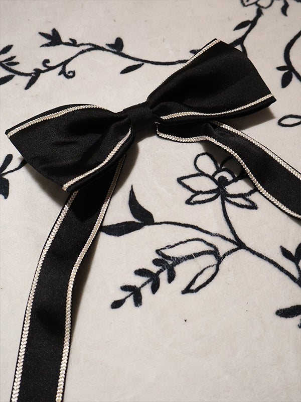 Black Cross Big Bow Dress Accessory