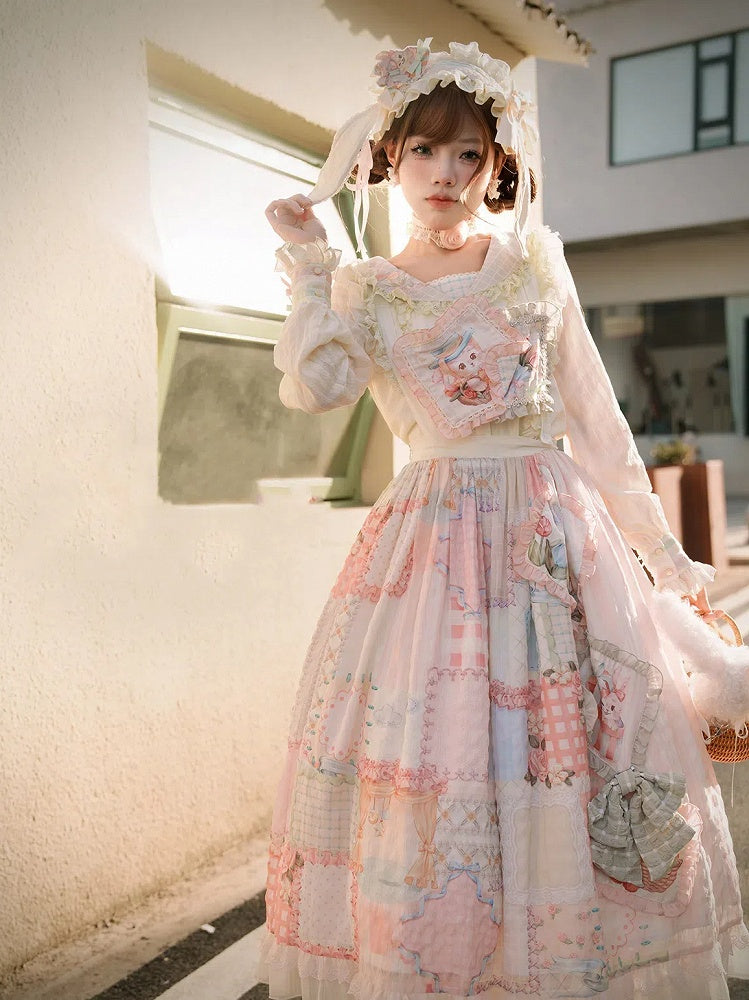 Beige Bunny Ears Hairband