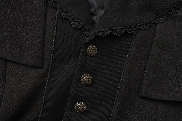 Coat Lolita Detachable Ouji Cape Aristocrat Design Vintage Fashion Black