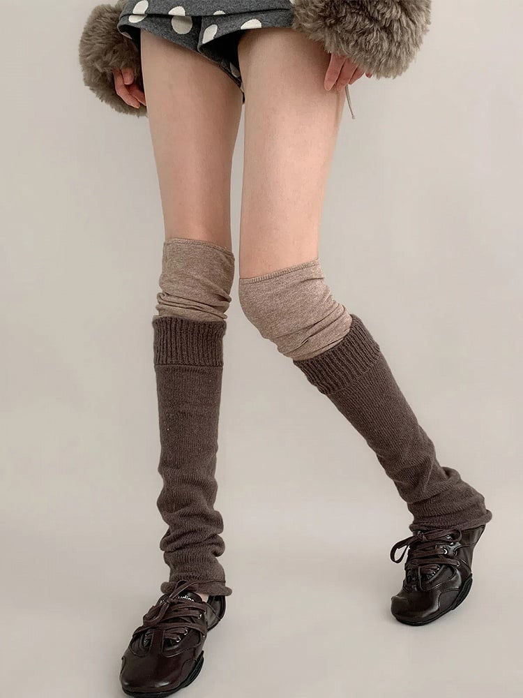 Warmers Knit (3 Two-Tone Slouchy Leg Colors)