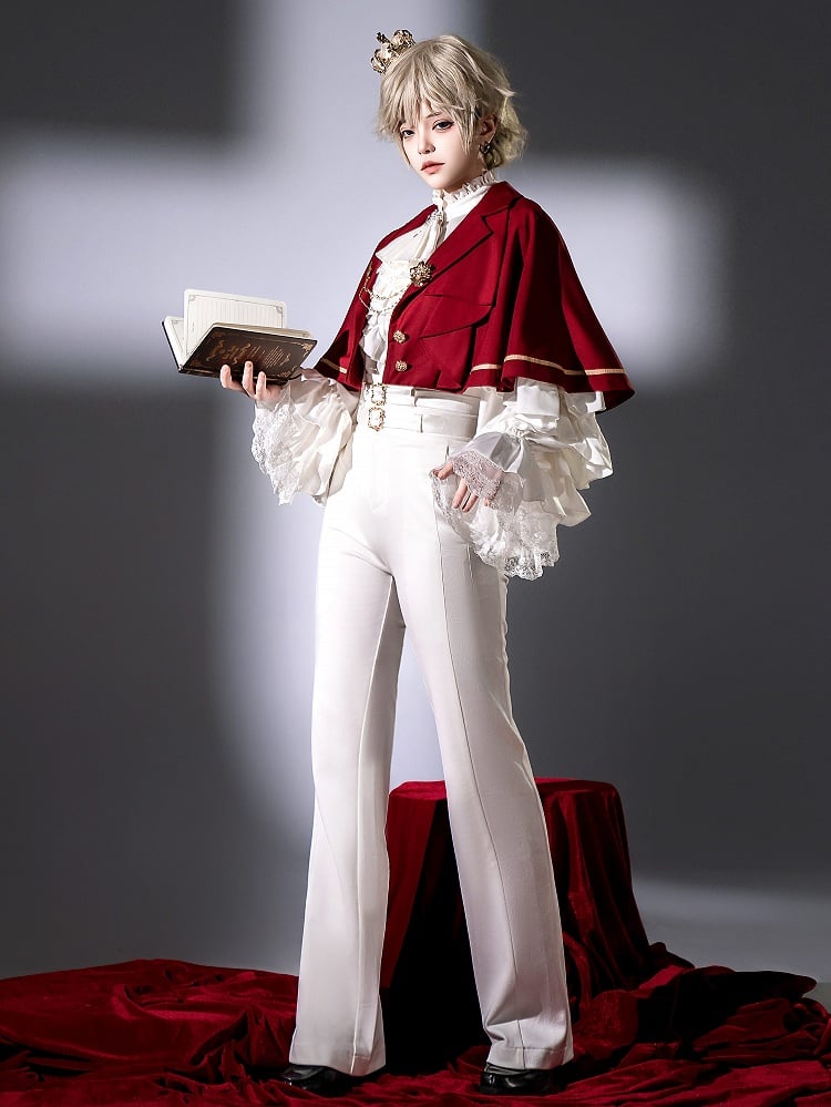 High Lolita Belts White Two Pants Waist Fashion with Ouji