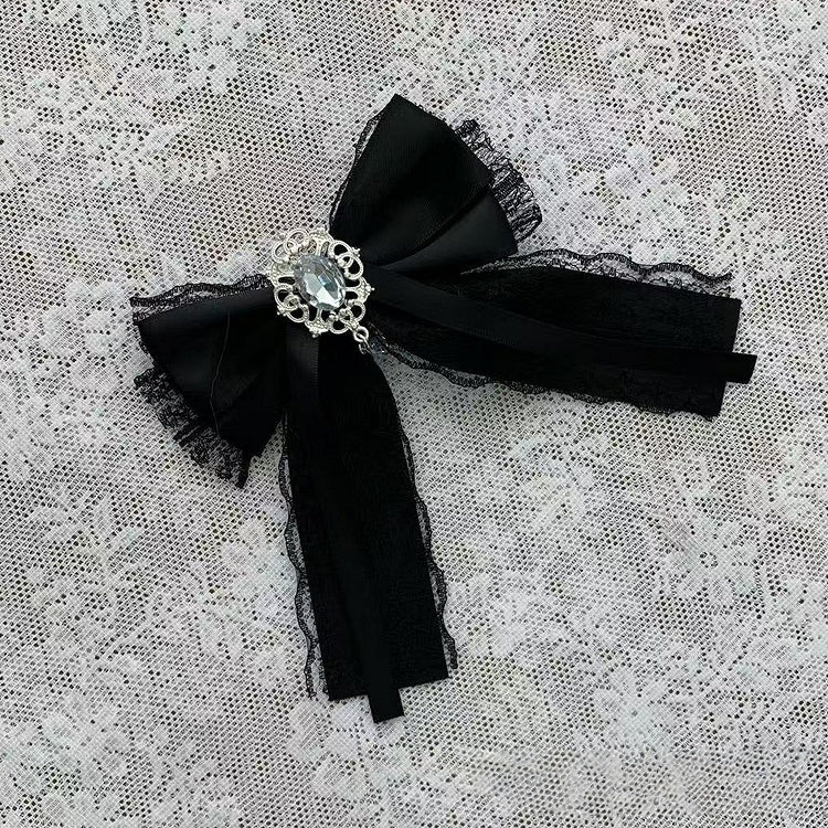 Quad-Color Rhinestone Lace Necktie - Ekomi