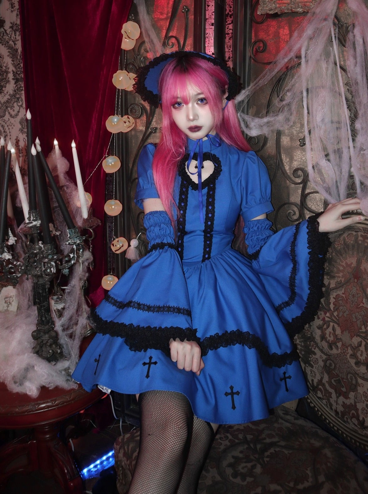 Subkultur Lolita Kleid Y2K Cross