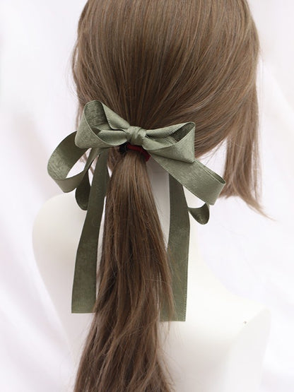 Satin Color Large Tie 11 Hair Lolita Bowknot Options