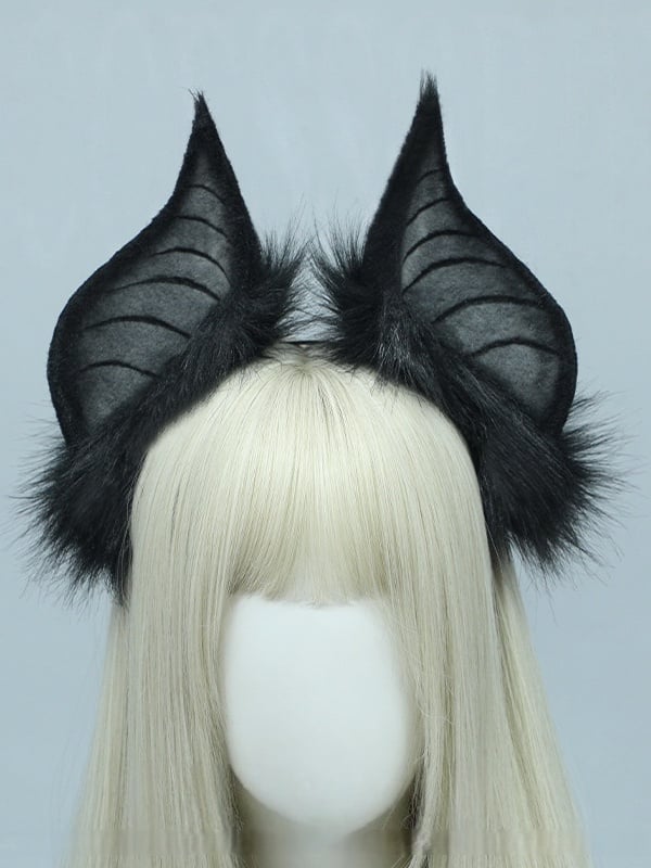 Bat Theme 3 Ear Colors Halloween Lolita Plush KC
