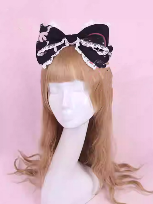 Black Bubble Bowknot KC Lolita Sweet Zoo