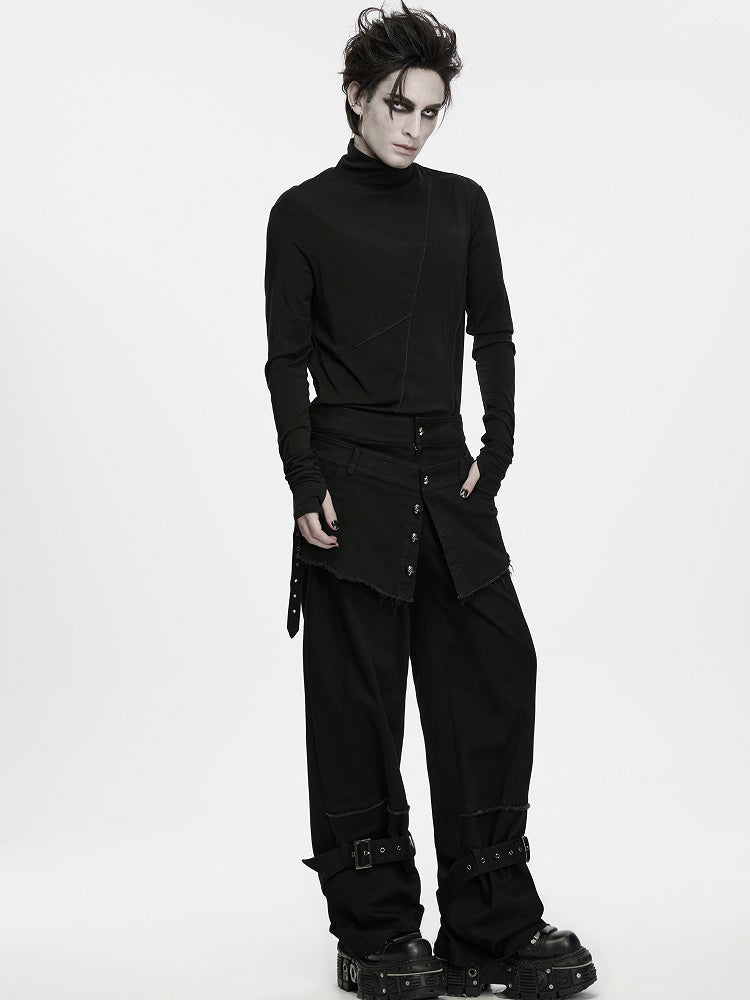 Ruins Walker Tactical Black Men's Pants - Punk Rave