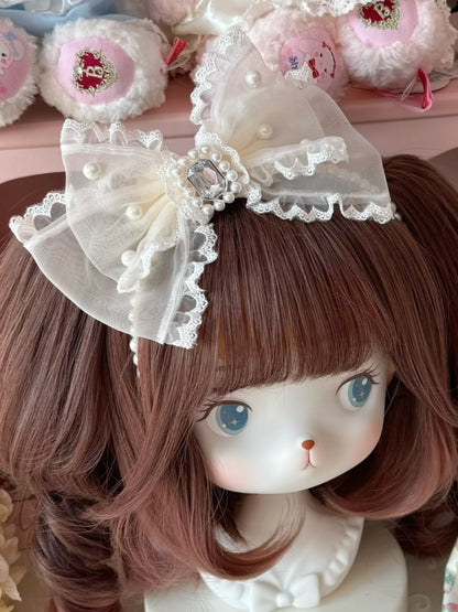 6 Decorated KC Bowknot Options Beaded Rhinestone