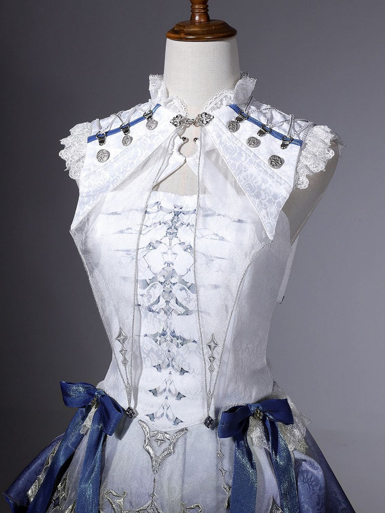 Lace Ouji Collar Trim Lolita White