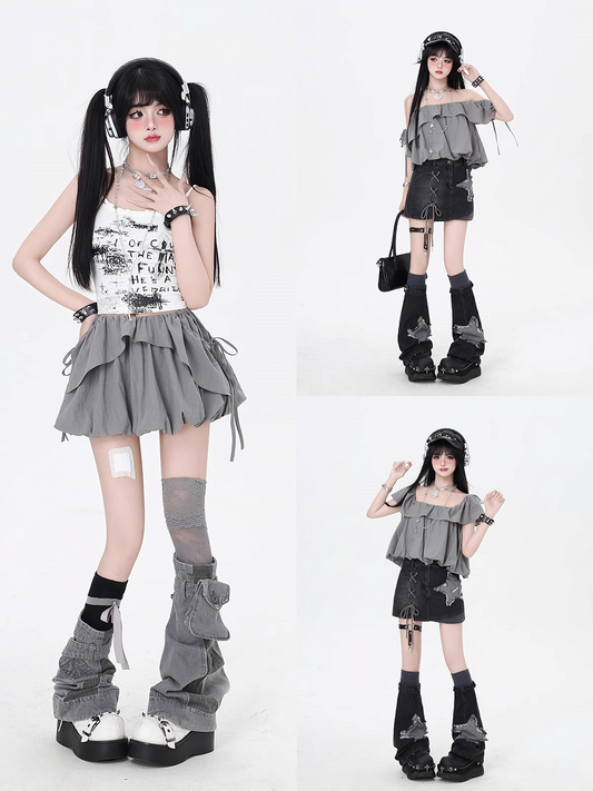 トップス/バブルグレースカート 3通りの着こなし