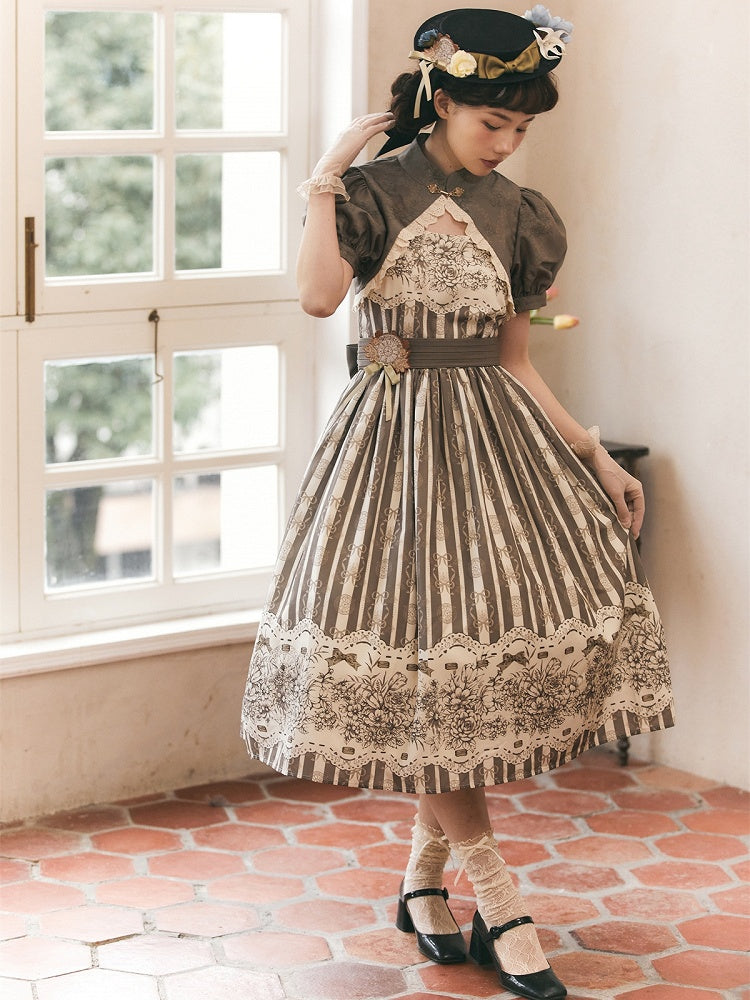 Puff Brown Sleeevs Bolero